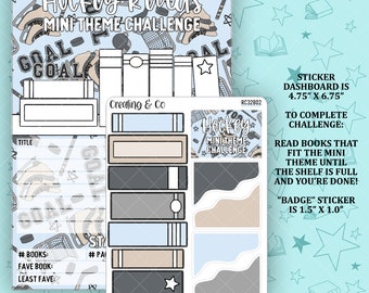 Hockey Reads Mini Theme Reading Challenge Dashboard and Sticker Trackers - RC328