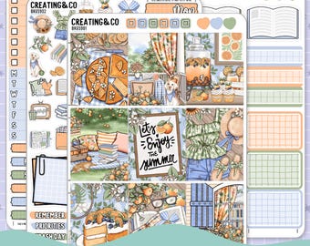 Stickerset verticale weekplanner Orange Grove - BK659