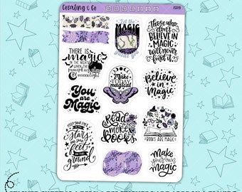 Fairy Forest Magic Inspirational Quote Journal Deco Stickers - JS019