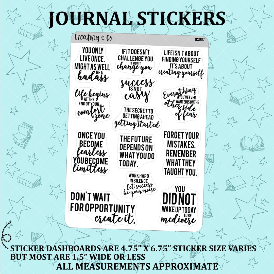Planner Stickers Quote Stickers Christmas Word Stickers Planner Stickers  Q16 