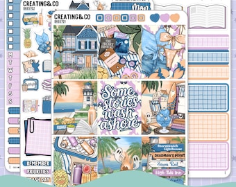Stickerset verticale weekplanner Spirit Beach - BK657