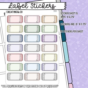 Event Ticket Label funktionaler Stickerbogen - FX121