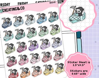 Grim Reading Icon Functional Stickers - SBS049