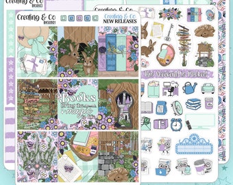 Fairytale Picnic Magical Spring Books Vertical Weekly Kit - BK509