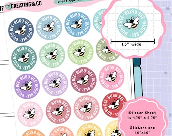 Busy Bee Functional Sticker Sheet - LBS034
