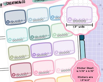Audiobook or Podcast Label Functional Sticker Sheet - LBS031