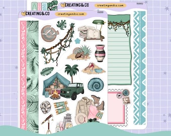 Discovering Adventure Archaeology Decorative Journal Sticker Sheet Set - DS101