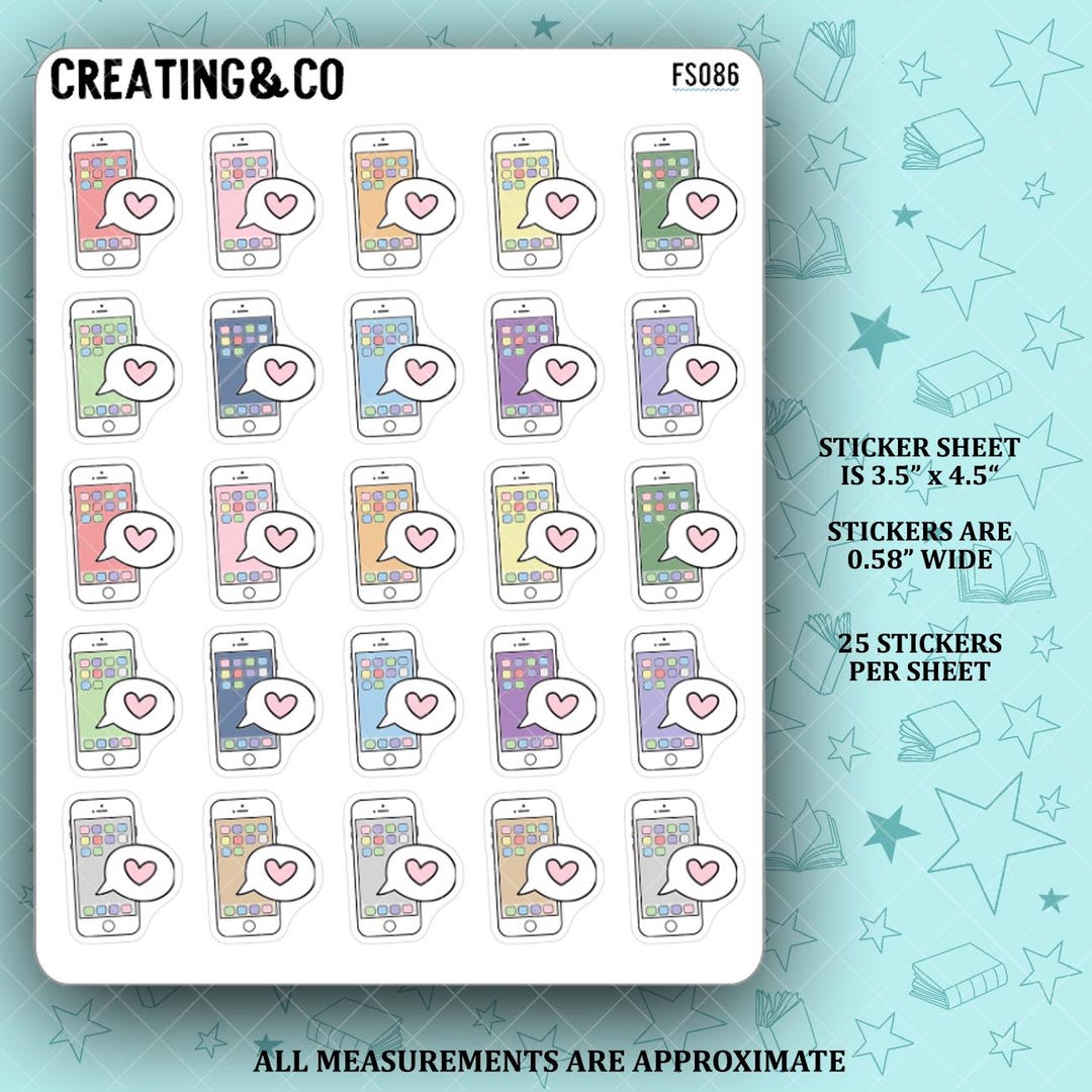 Iphone Calling Sticker Phone Call Icon Functional Stickers - FS086 - Etsy