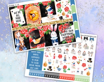 Alice Printable Weekly Planner Stickers