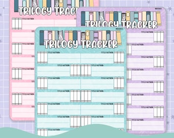 Trilogy Tracker Note Page Planner & Journal Sticker Sheet Set - NB008