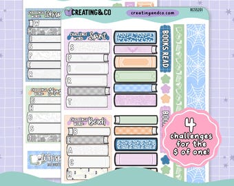 Stickerset Spirit Beach-titel Bookstack Reading Challenge - RC552