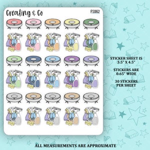 Stickers fonctionnels pour aspirateur robot seau de nettoyage - FS062