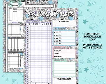 2024 Reading Habits 4x6 Bookmark