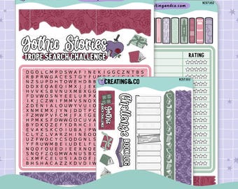 Gothic Romance Trope Word Search Reading Challenge - RC573