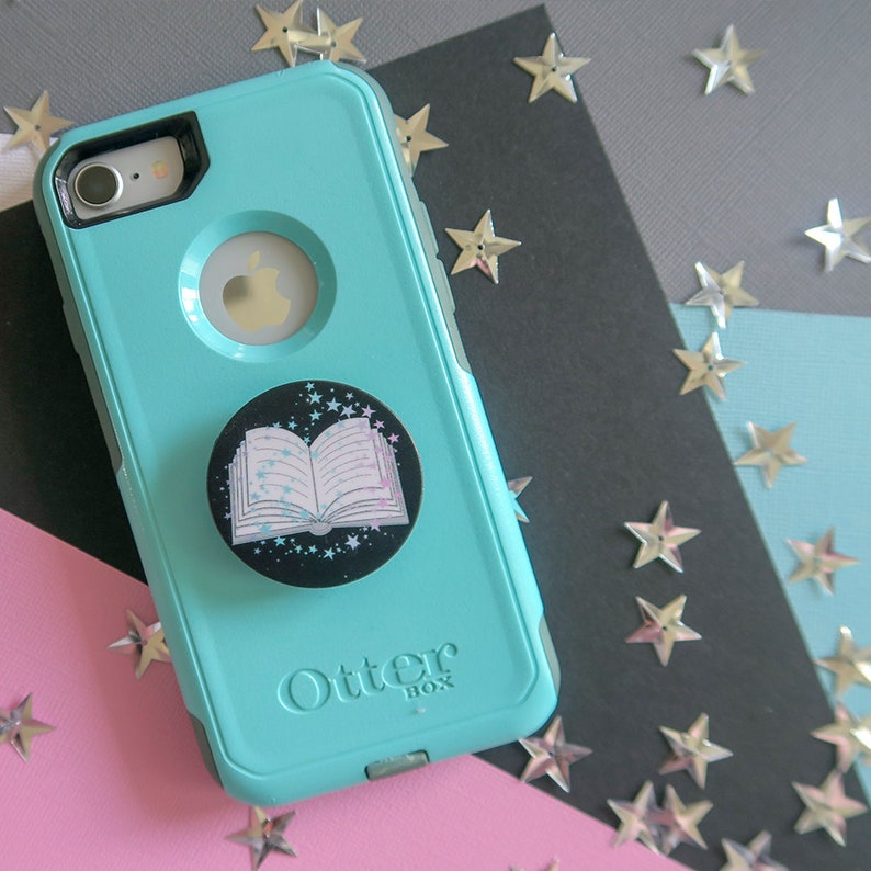 Books and Stars Phone Grip Pop Socket