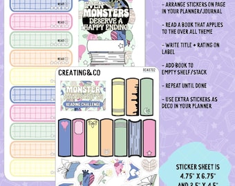Monster Romance Mood Reader Book Stack Decorative Reading Challenge - RC487