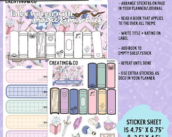 Fae Romance Mood Reader Book Stack Decorative Reading Challenge - RC495