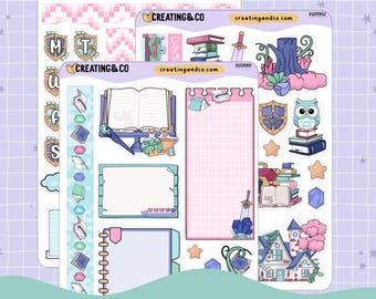 Retro Bookish Adventure Game Archive Adventures decoratieve dagboekstickerset - DS099