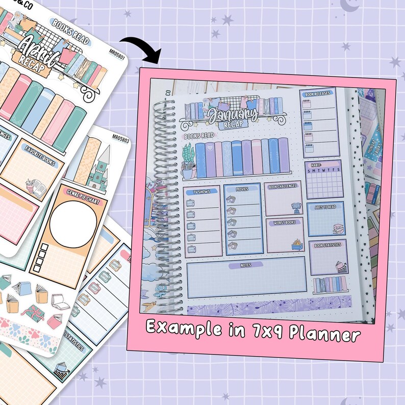 April Notes Design Paws & Pages April Monthly Notes Page Builder Planner Sticker Kit ...