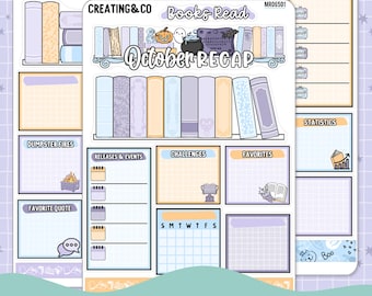 Stay Spooky October Monthly Notes Page Builder Planner Sticker Kit  - MR065