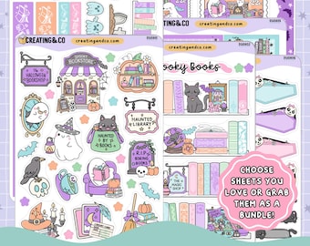Spooky Season Decorative Journal Sticker Sheet Set - DS108