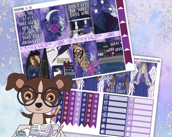 Lady of the Night Court Printable Weekly Planner Stickers