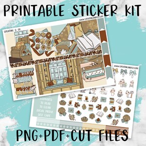 Winter Reads - Printable Planner Stickers