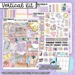 Kit d'agenda hebdomadaire vertical Belle of the Books - BK595