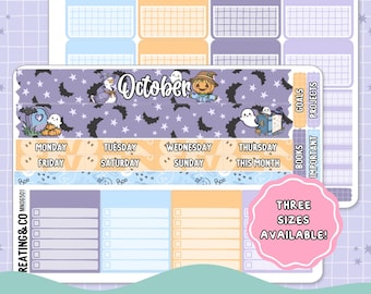Stay Spooky October Monthly Planner Sticker Kit  - MN/HBM/MS065