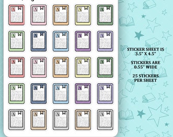 E- Reader Functional Icon Stickers  - FS047