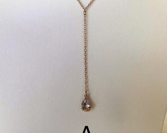 Guldfärgat Lavalier Halsband