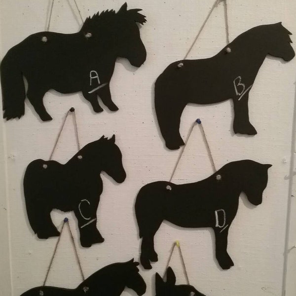 HORSE Chalkboard wall plaque - Draft, Shire, Pony or Horse 6 different designs to choose from Birthday Christmas unique handmade gift