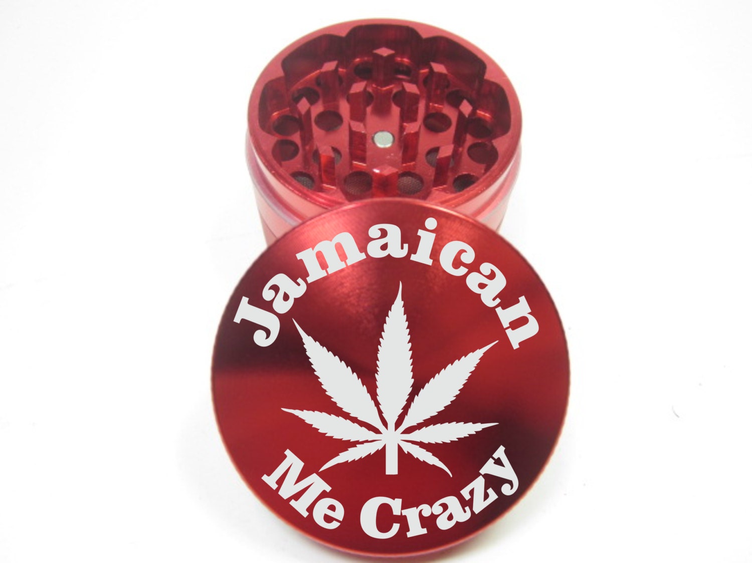 Jamaican Me Crazy 2 Inch (50mm) Metal Herb Grinder