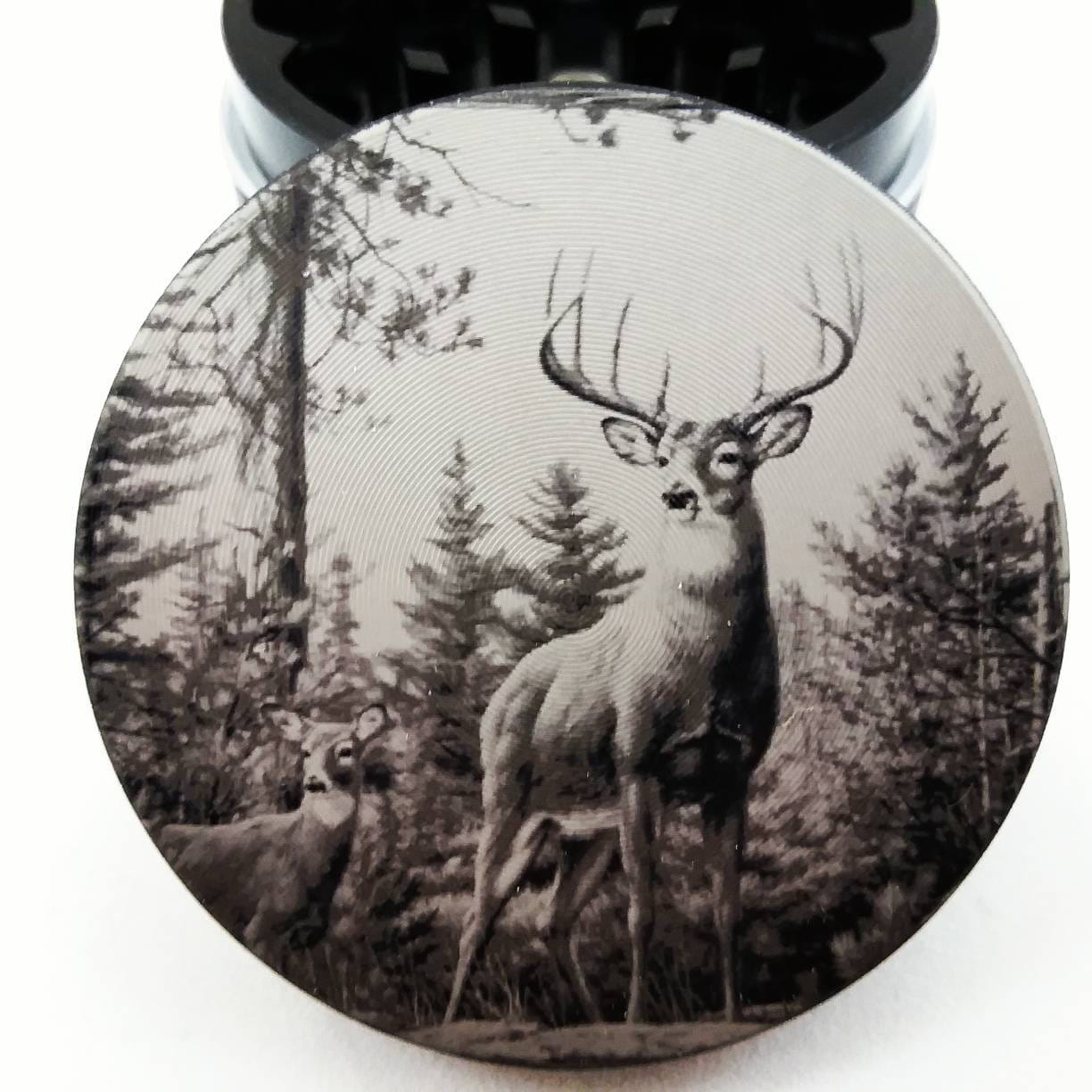 Whitetail Deer 2 Inch 50mm Metal Herb Grinder Etsy