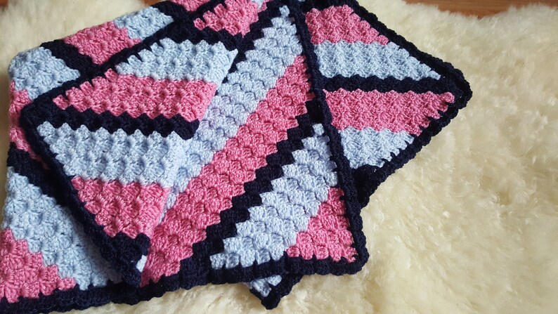 Baby blanket children cover 65 x 65 cm