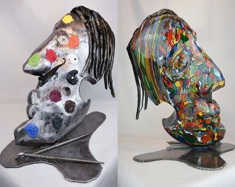 Sculpture named "The color chart of" But where is Dali ??? "