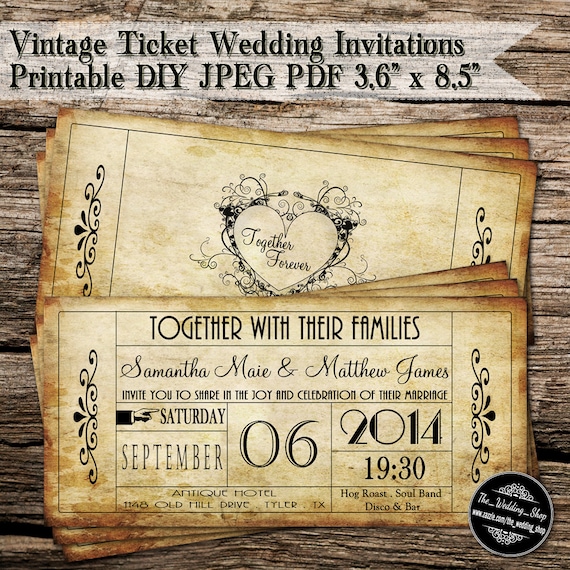 Classic Wedding Invitation Cards 9