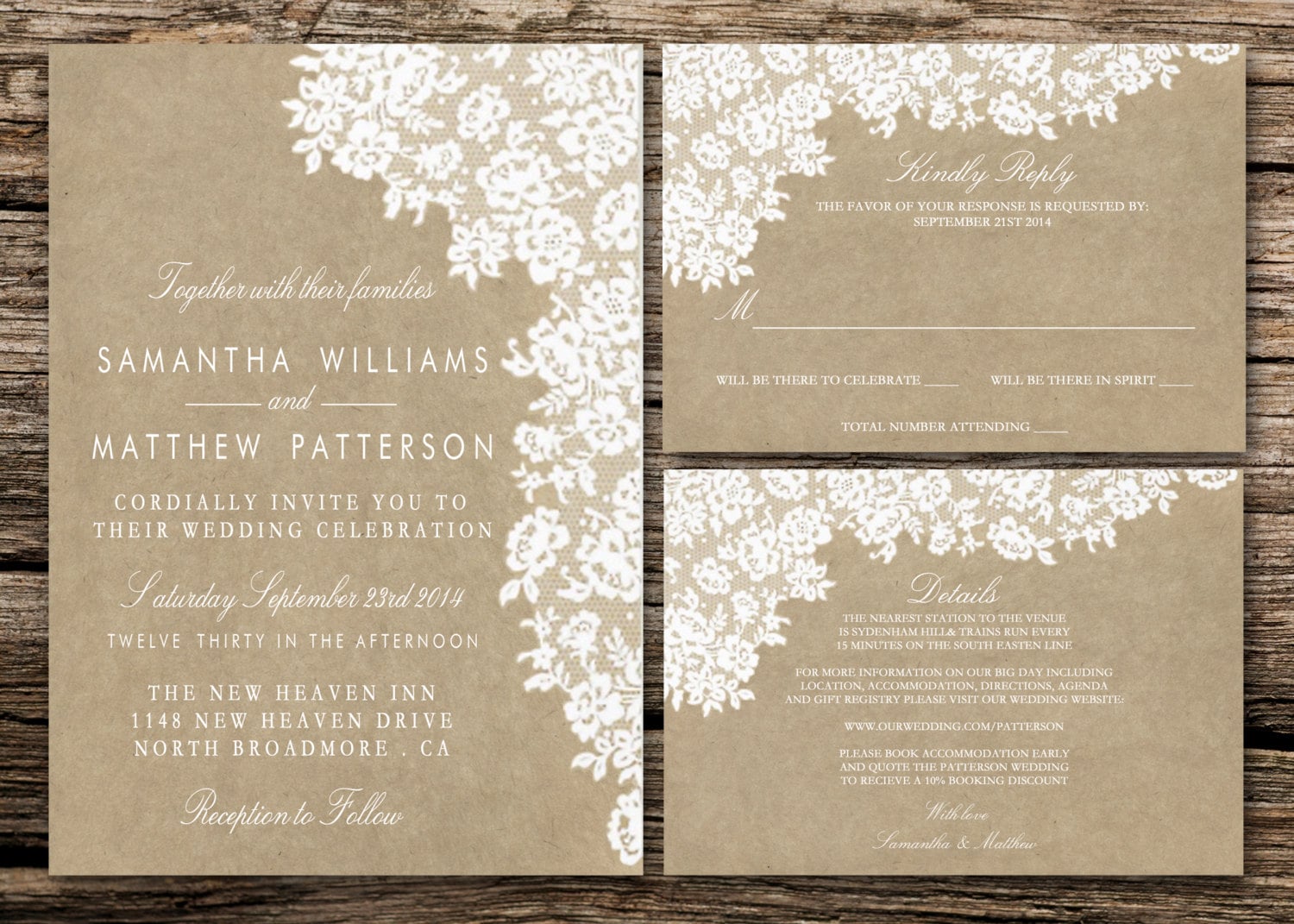 printable wedding invitation set invitation rsvp card etsy