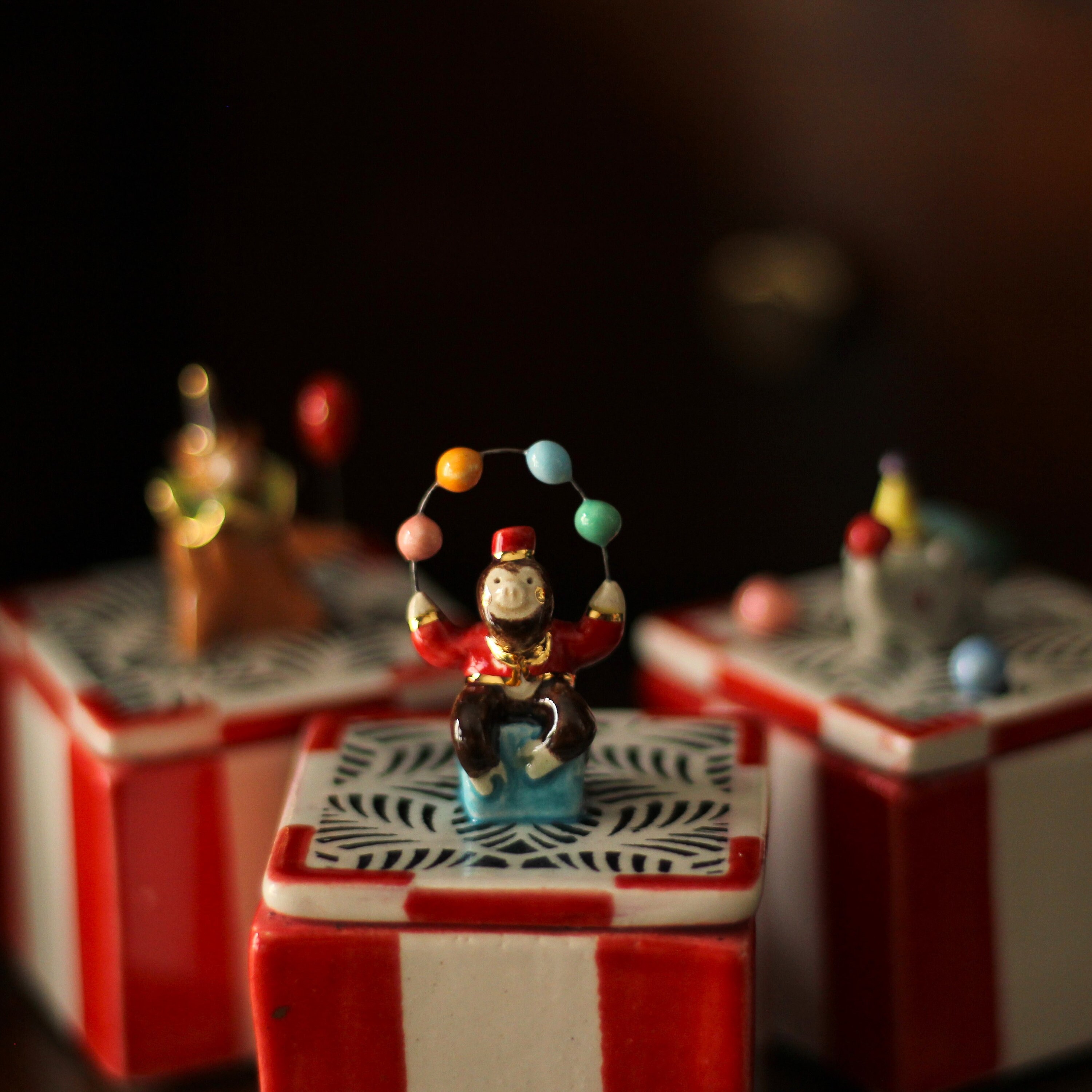 Handmade Ceramic Circus Monkey Box – Keepsake Jewelry Storage - Etsy