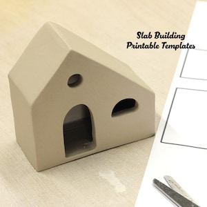 Ceramic House for Slab Building Template, Pottery Template, Ceramics Tools for Beginners, DIY Ceramic at home, Easy-to-follow pottery Guide