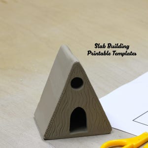 Ceramic  House for Slab Building Template, Pottery Template, Ceramics Tools for Beginners, DIY Ceramic at home, Easy-to-follow pottery Guide