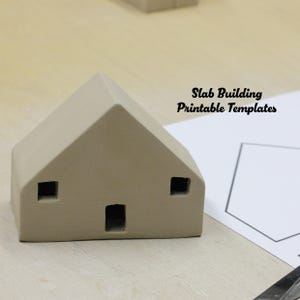 Ceramic House for Slab Building Template, Pottery Template, Ceramics Tools for Beginners, DIY Ceramic at home, Easy-to-follow pottery Guide