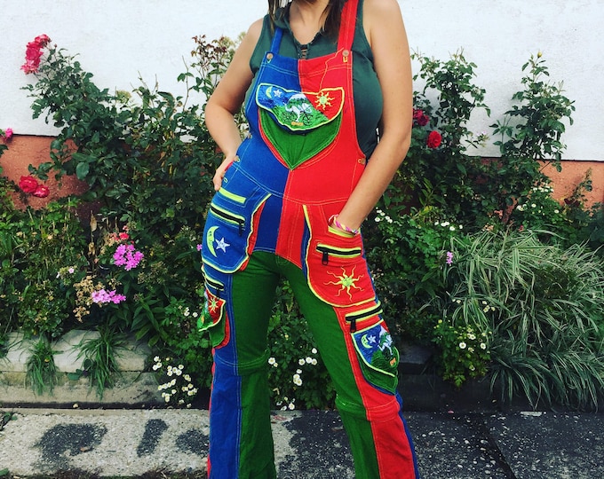 Bicycle Day LSD Dungarees - sexy Albert Hofmann vintage clothing - handmade and any size available