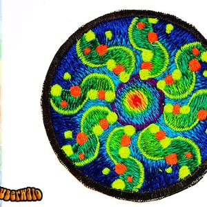 tidcombe crop circle medium patch - alien art - blacklight - fractal flower - mystery - holy geometry