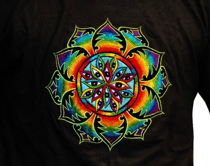 1000 Eyes T-Shirt psychedelic LSD consciousness design no print goa t-shirt