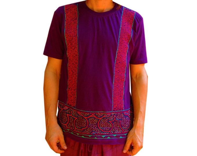 Ayahuasca T-Shirt Shipibo Conibo DMT Psychedelic Artwork Yage embroidery