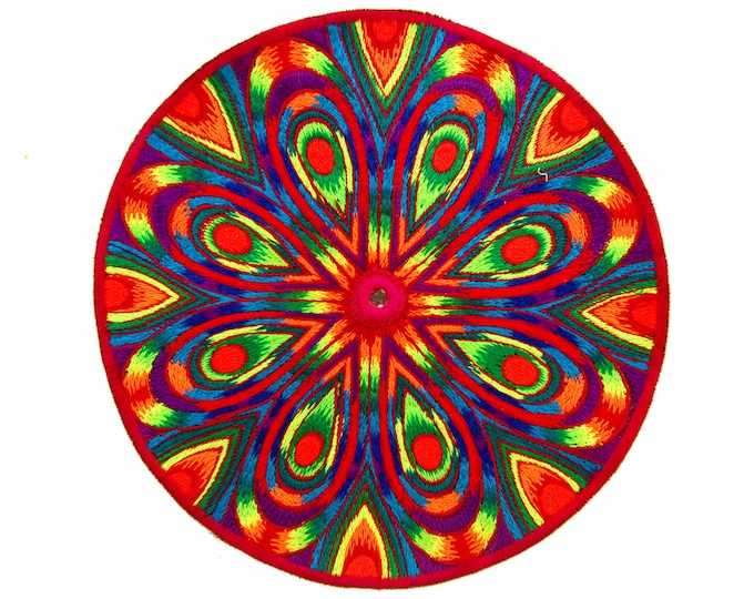 Rainbow Flower Mirror Patch