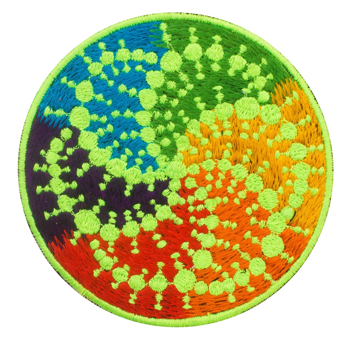 Milk Hill Cropcircle Patch - Alien Art Embroidery - Blacklight Glowing ...