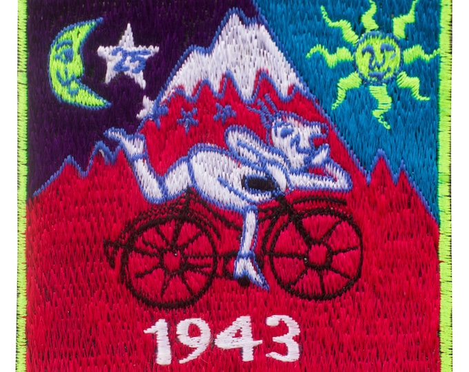 small Pink Bicycle Day Albert Hofmann 1943 LSD patch Psychedelic Trip Hippie Drug Timothy Leary Psychotherapy Divine Healing Medicine