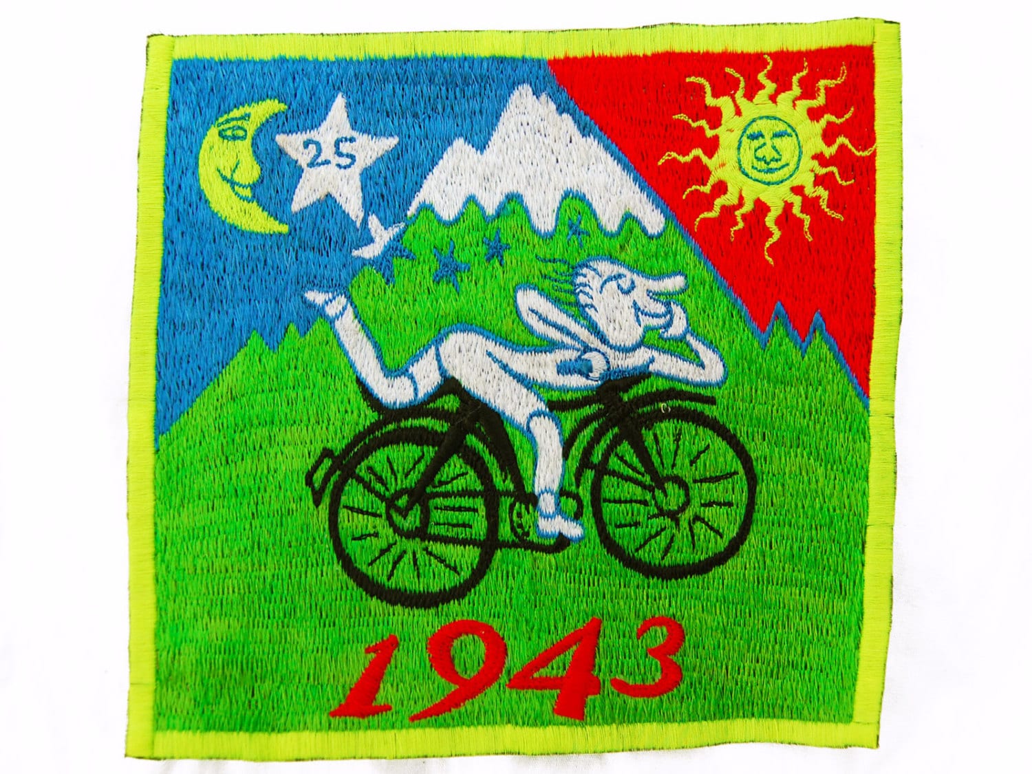 Bicycle Day Albert Hofmann 1943 Lsd Patch Psychedelic Hippie Etsy New Zealand